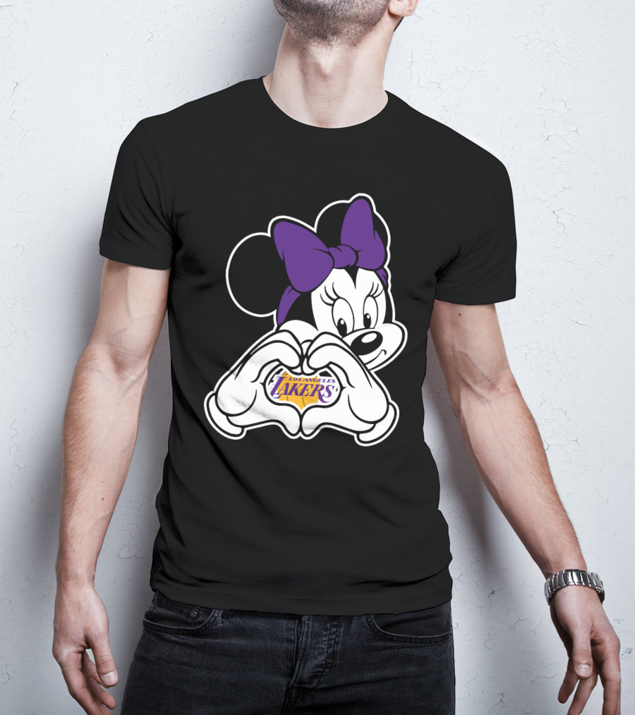 Minnie Mouse Los Angeles Lakers Fan T-Shirt