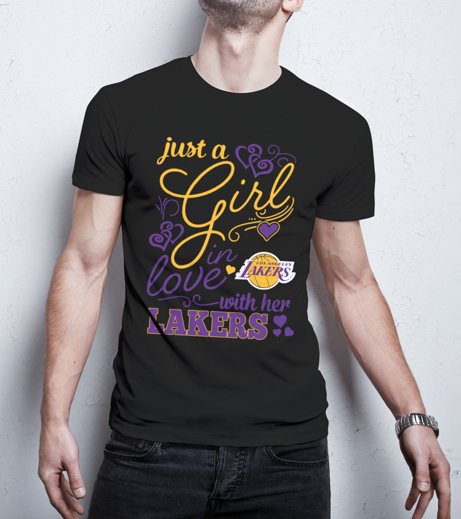 Just A Girl In Love With Her Los Angeles Lakers T-Shirt