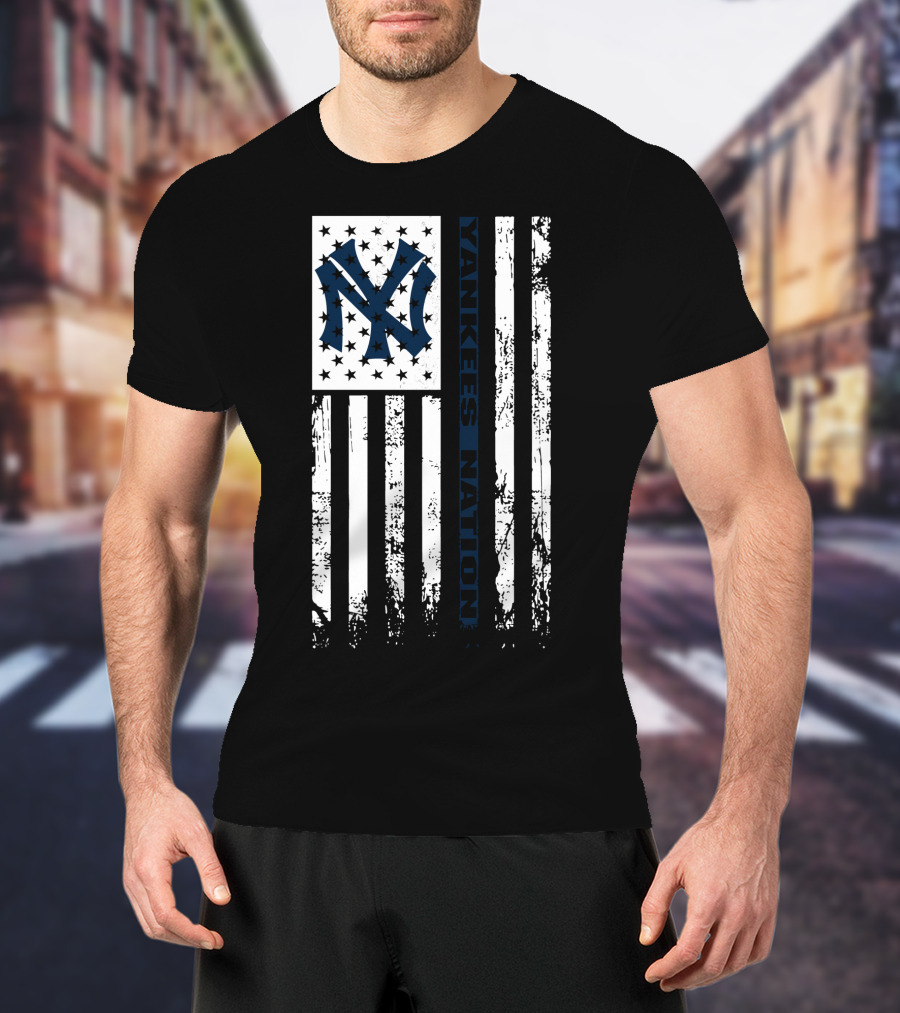Yankees Nation New York Yankees Flag T-Shirt
