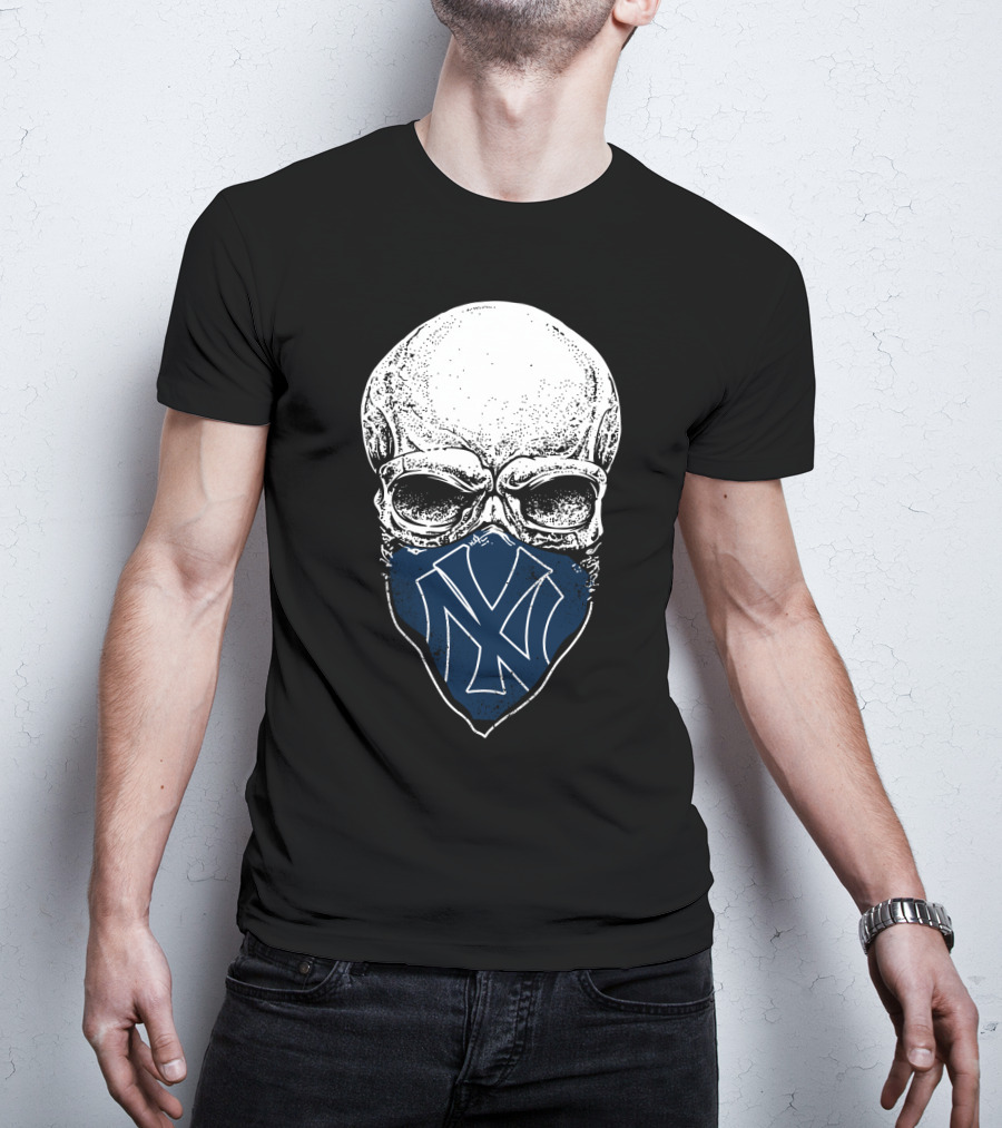 New York Yankees Skull Mask T-Shirt