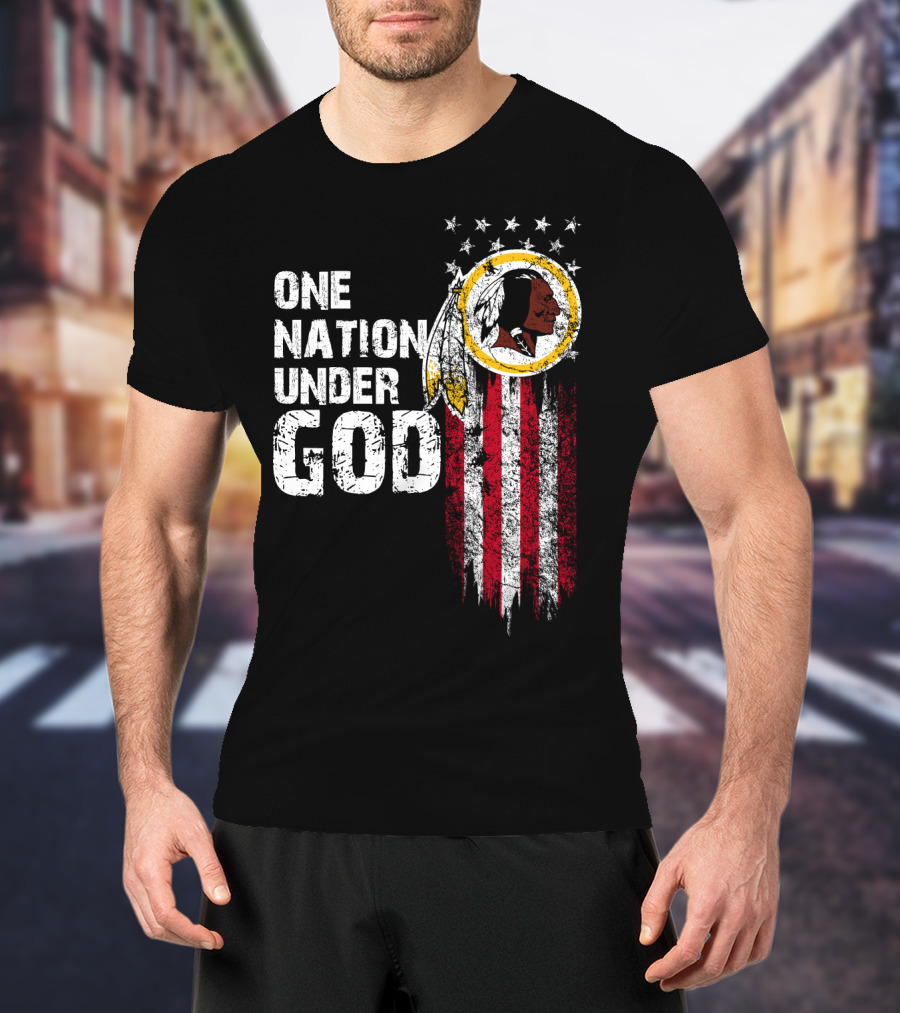 One Nation Under God Washington Redskins T-Shirt