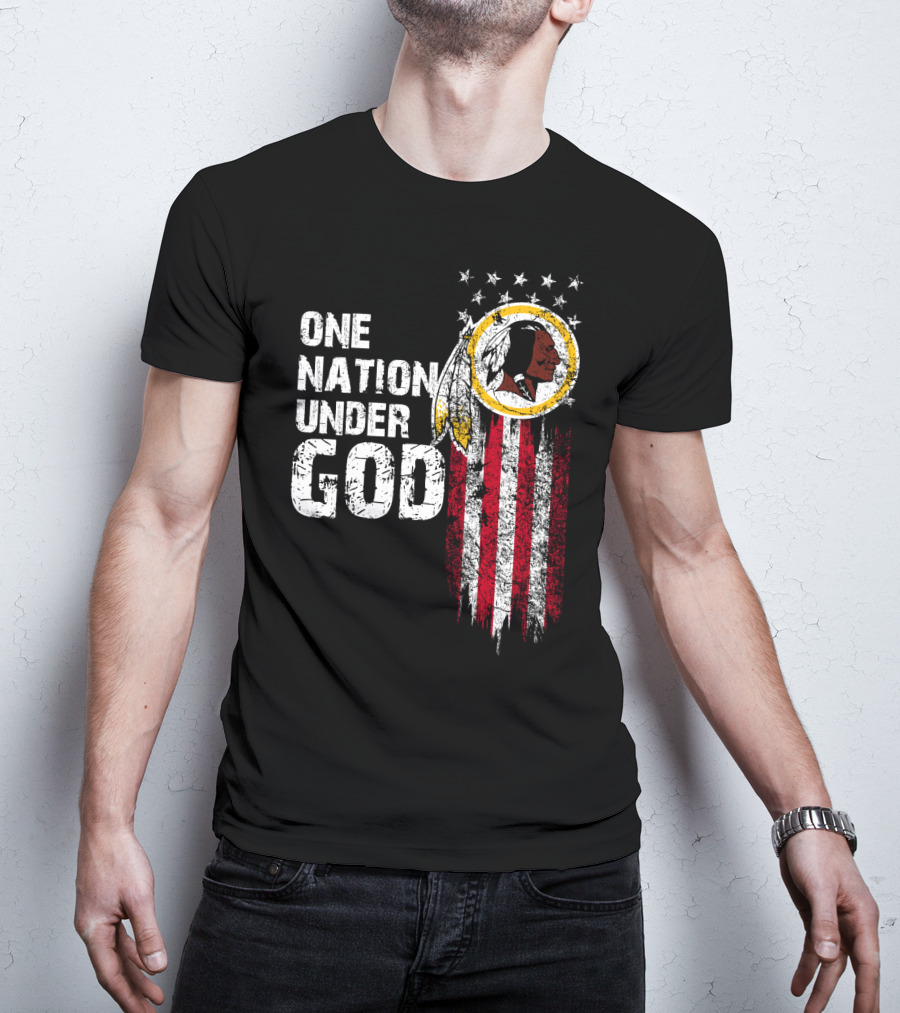 One Nation Under God Washington Redskins T-Shirt