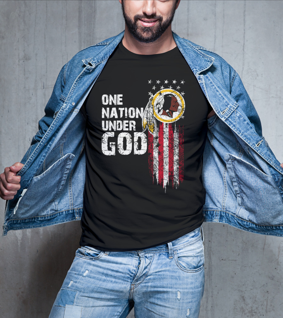 One Nation Under God Washington Redskins T-Shirt