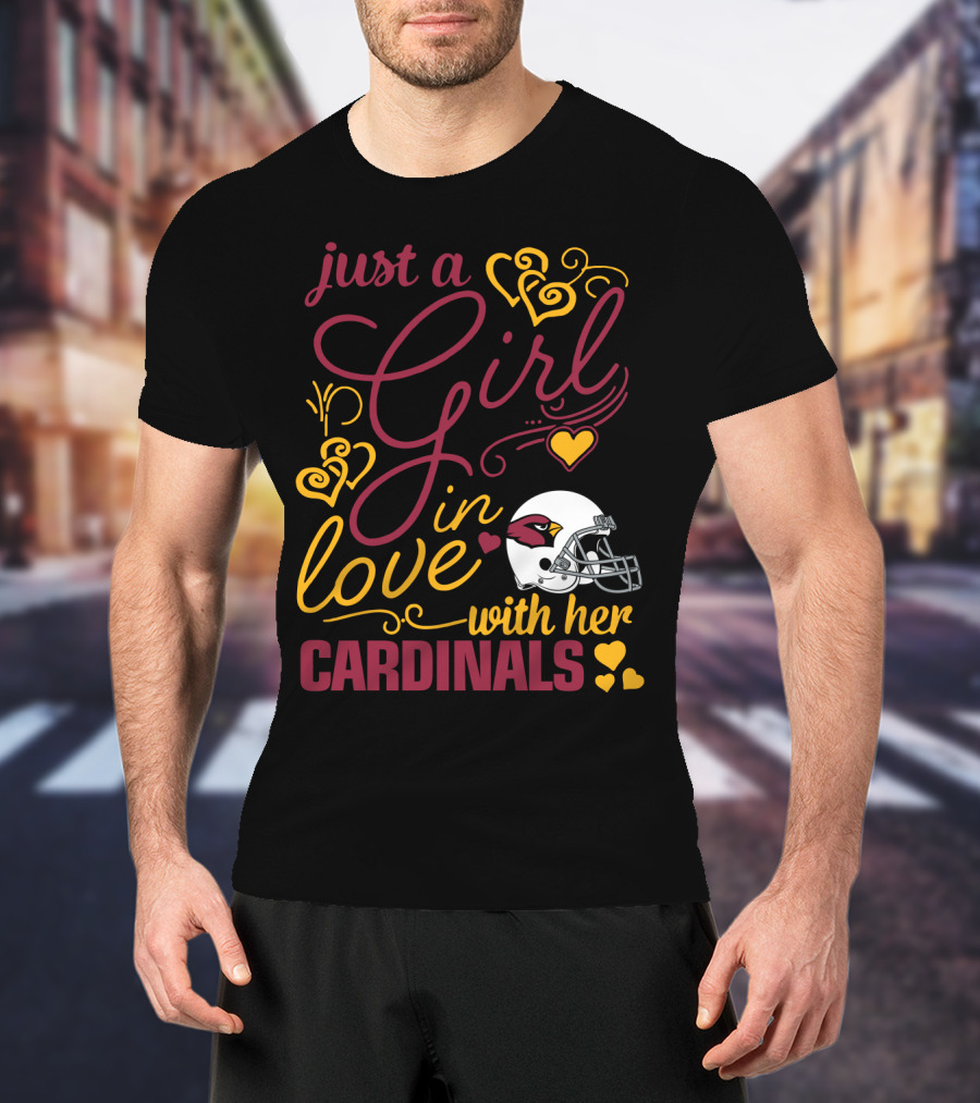 Just A Girl In Love With Her Cardinals T-Shirt