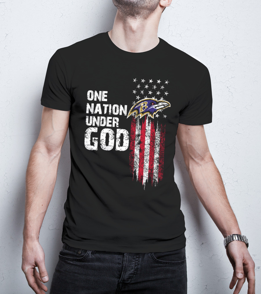 One Nation Under God Baltimore Ravens T-Shirt