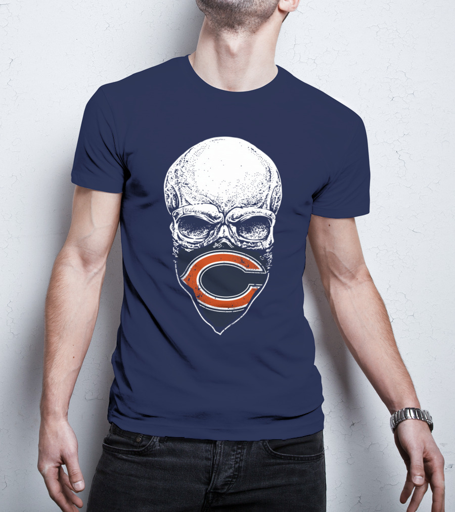 Chicago Bears Skull C T-Shirt