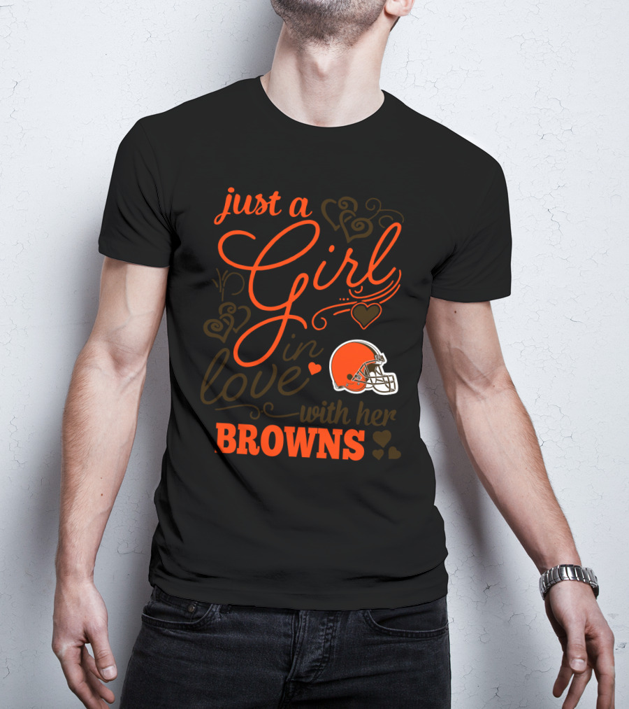Just A Girl In Love With Her Browns T-Shirt