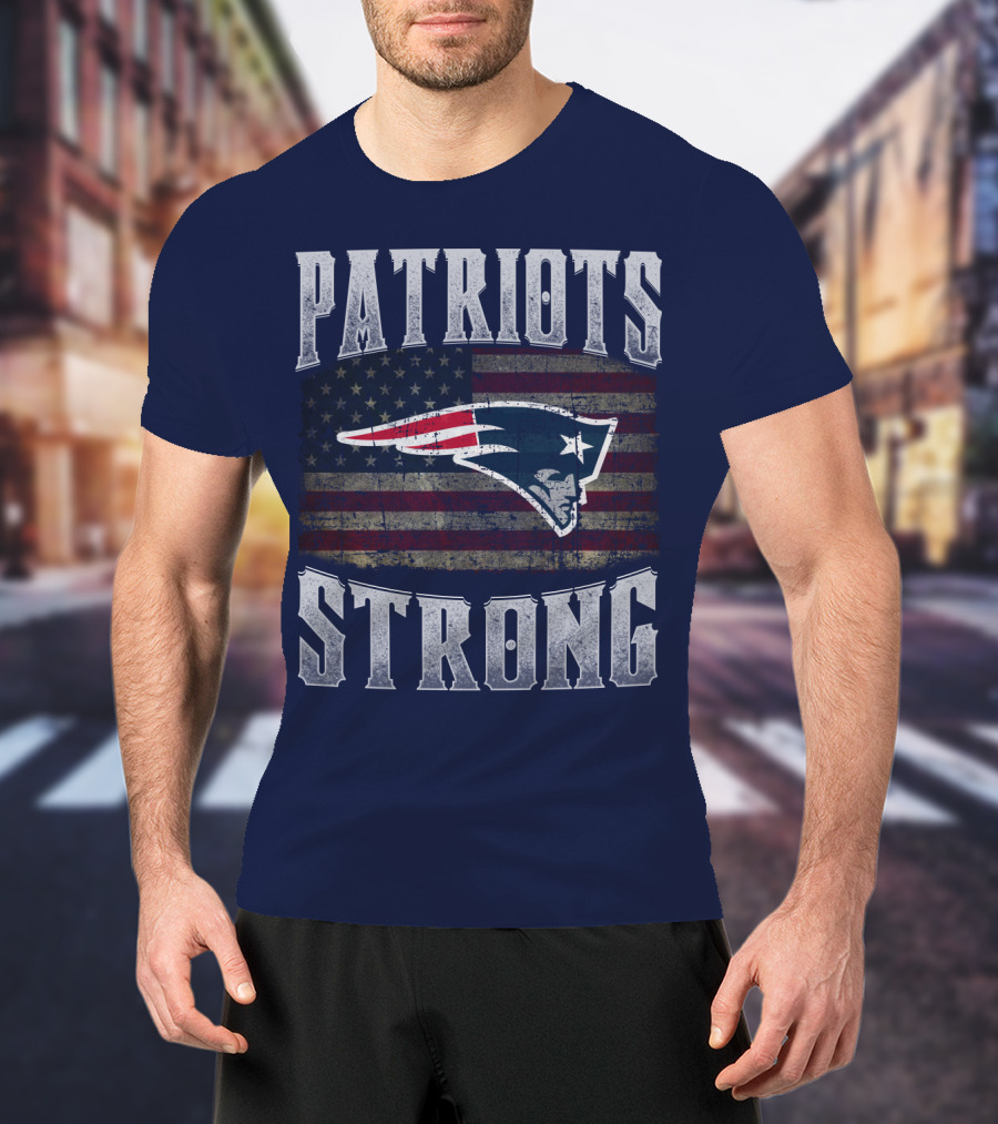 Patriots Strong Flag New England Patriots T-Shirt