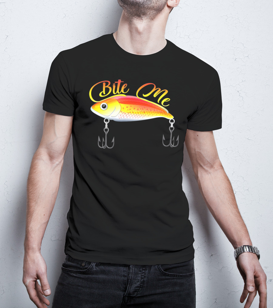 Bite Me Fishing Lure Hooks T-Shirt