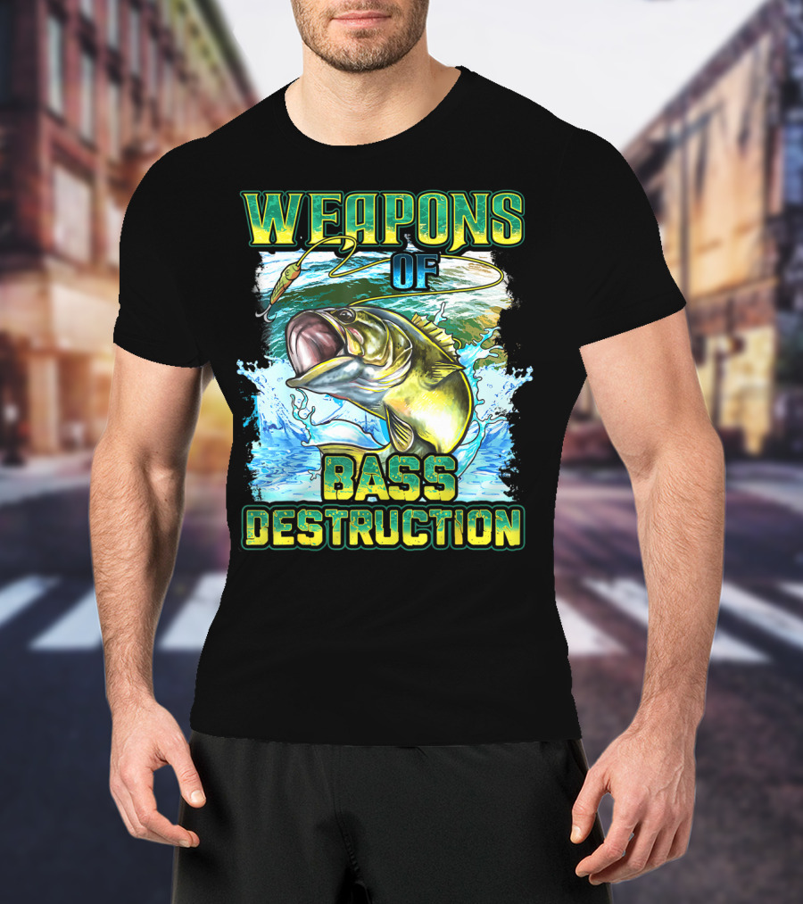 Weapons Of Bass Destruction Fisherman Bass Fishing T-Shirt