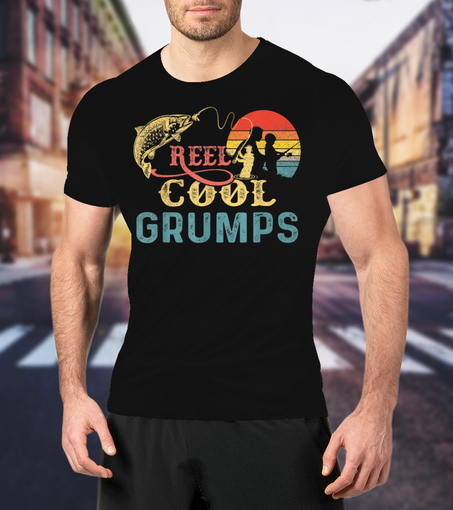 Reel Cool Grumps Vintage Fishing Nature Lovers T-Shirt