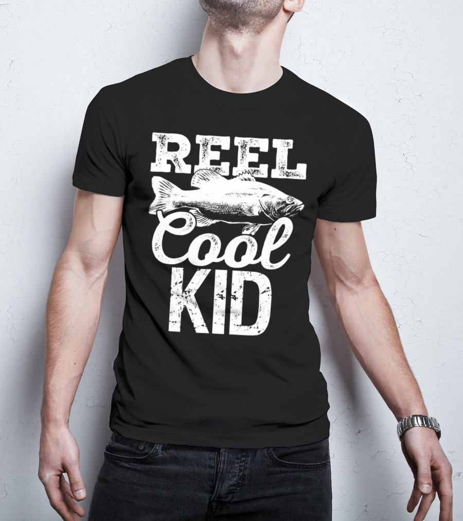 Reel Cool Kid Fishing Outdoor Angler T-Shirt