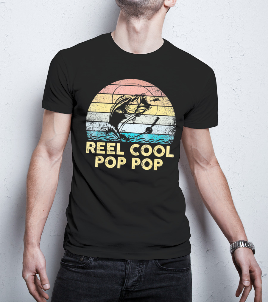 Reel Cool Pop Pop Retro Vintage Fishing Reel T-Shirt