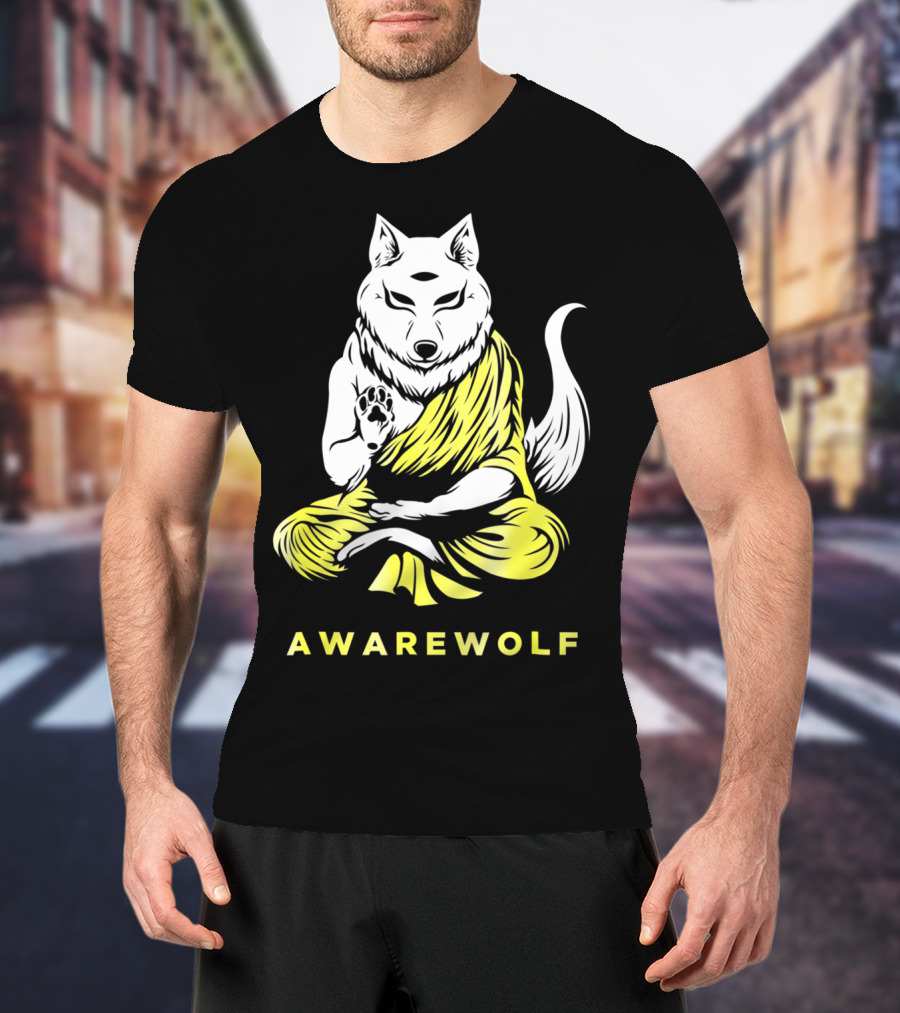 AWAREWOLF Best Yoga And Werewolf Lover T-Shirt
