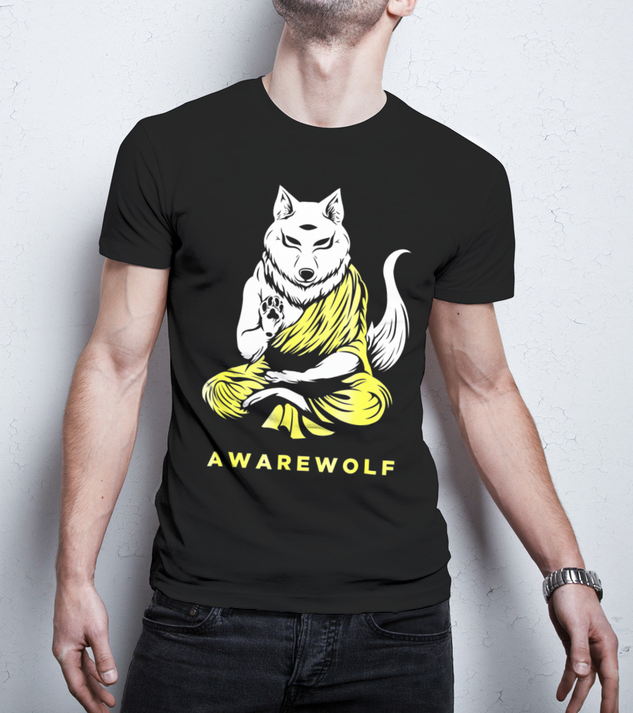 AWAREWOLF Best Yoga And Werewolf Lover T-Shirt