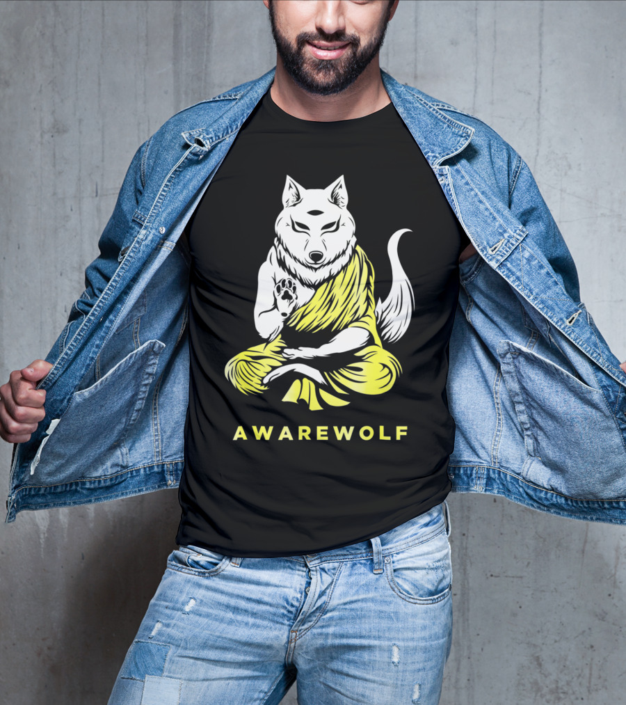 AWAREWOLF Best Yoga And Werewolf Lover T-Shirt