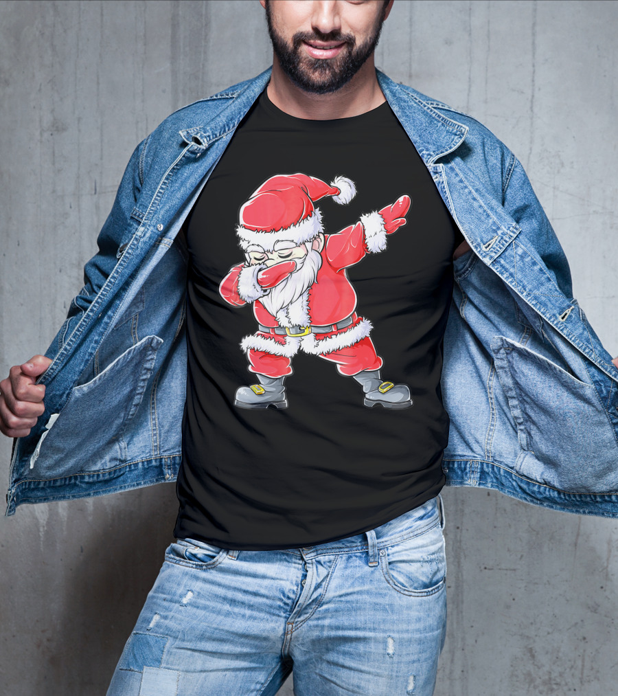Christmas Santa Dabbing Kids Girls T-Shirt