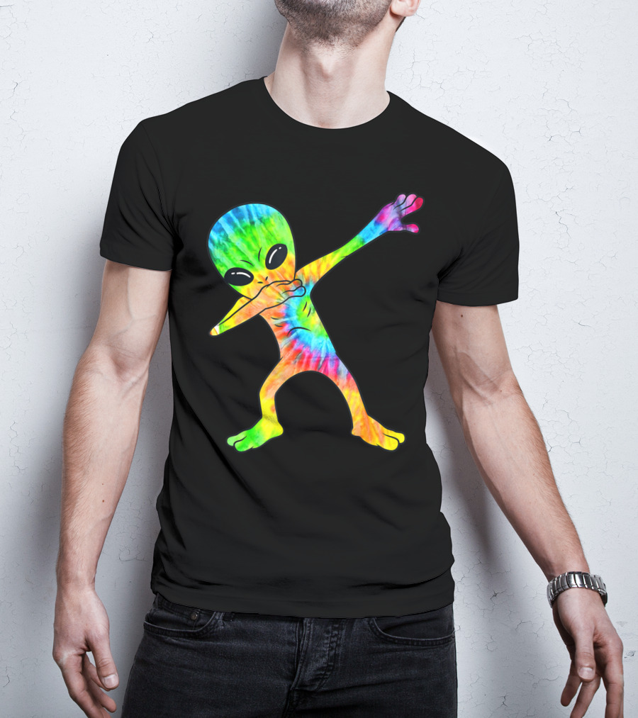 Tie Dye Dabbing Alien T-Shirt