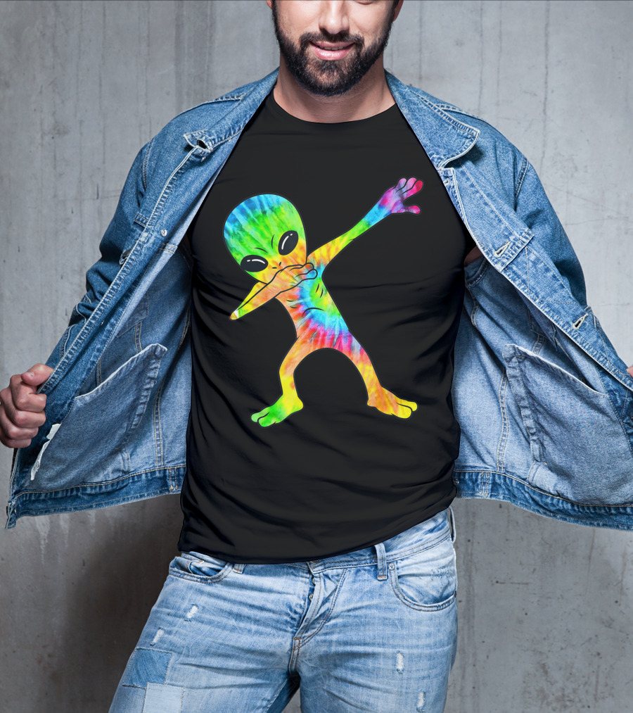 Tie Dye Dabbing Alien T-Shirt