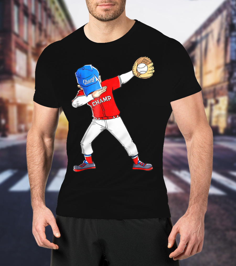 Champ Dabbing Baseball Dab Dance T-Shirt