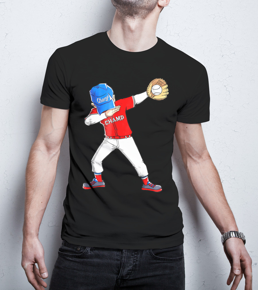 Champ Dabbing Baseball Dab Dance T-Shirt