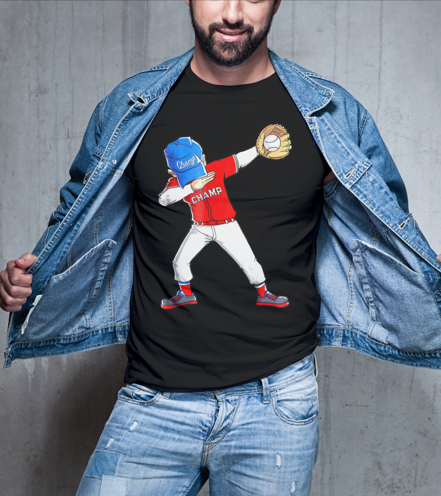 Champ Dabbing Baseball Dab Dance T-Shirt