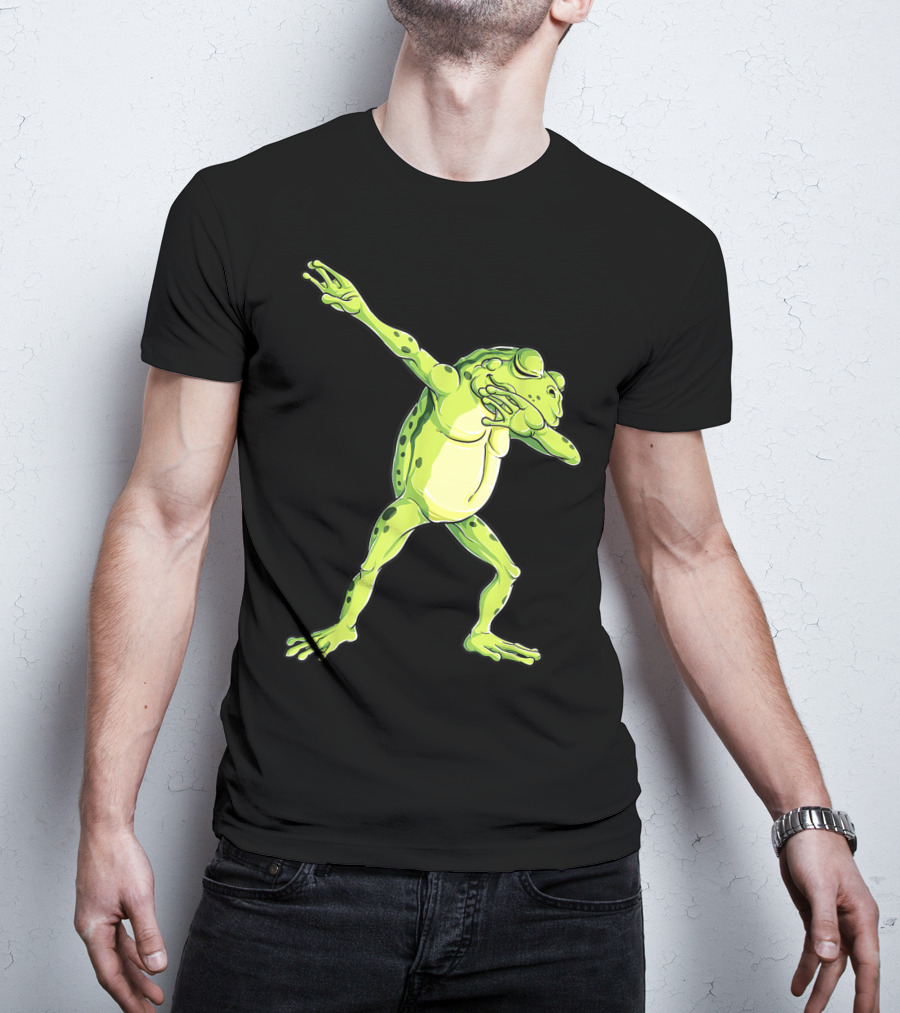 Kids Funny Dabbing Frog Animal Dab T-Shirt