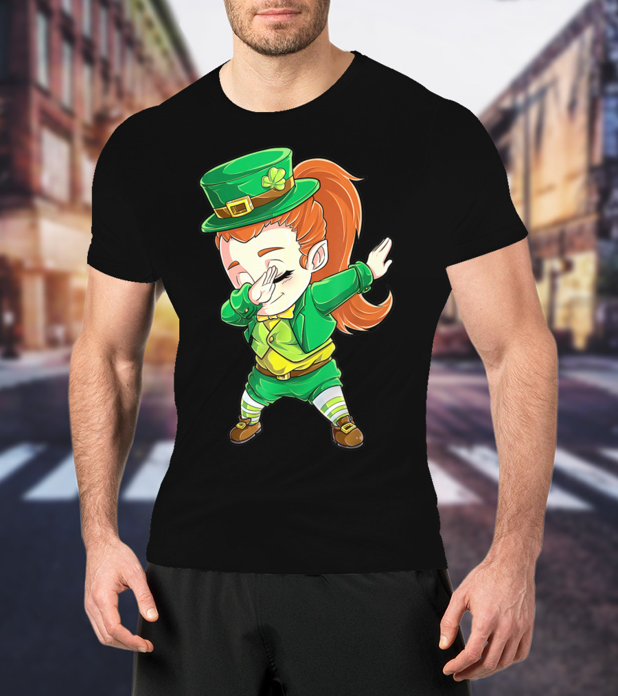 Dabbing Leprechaun St. Patrick's Day Animation T-Shirt