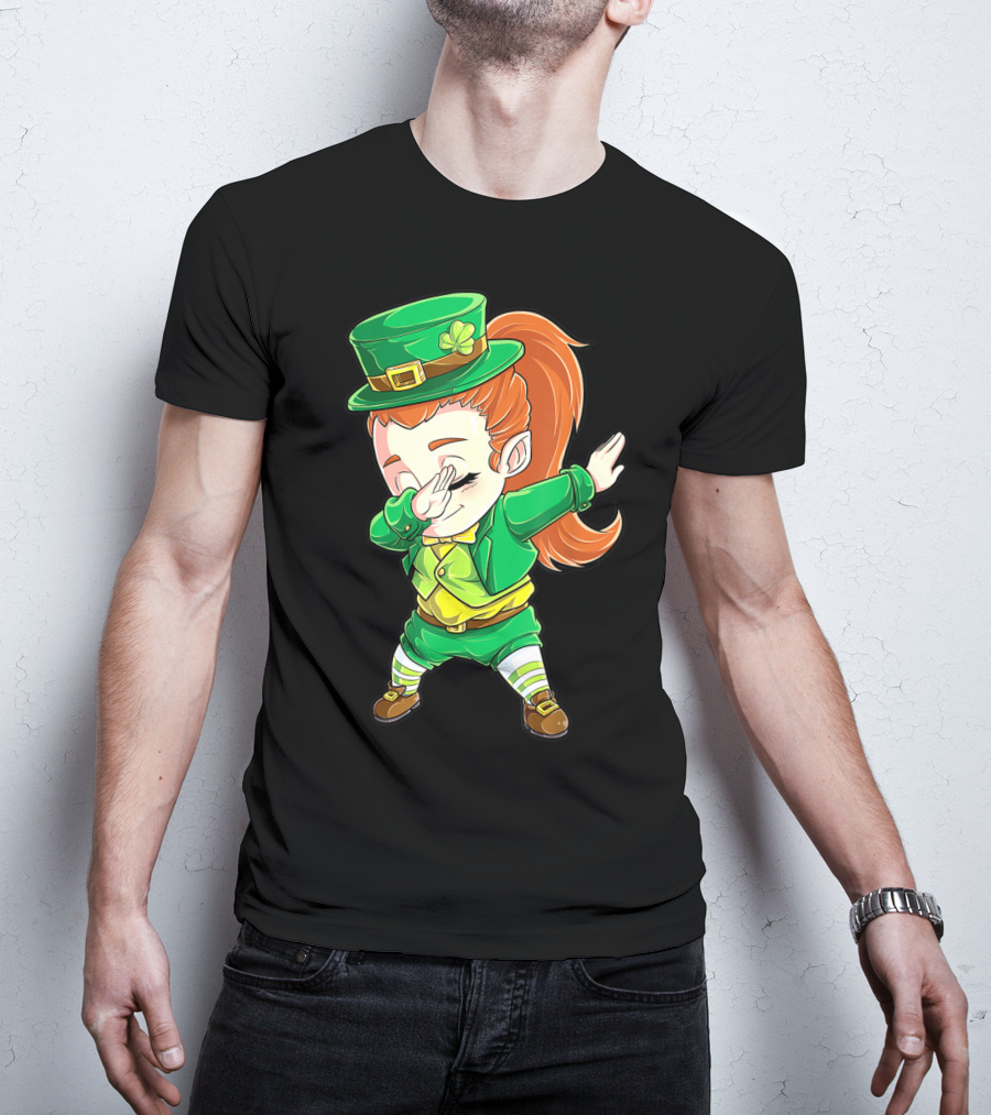 Dabbing Leprechaun St. Patrick's Day Animation T-Shirt