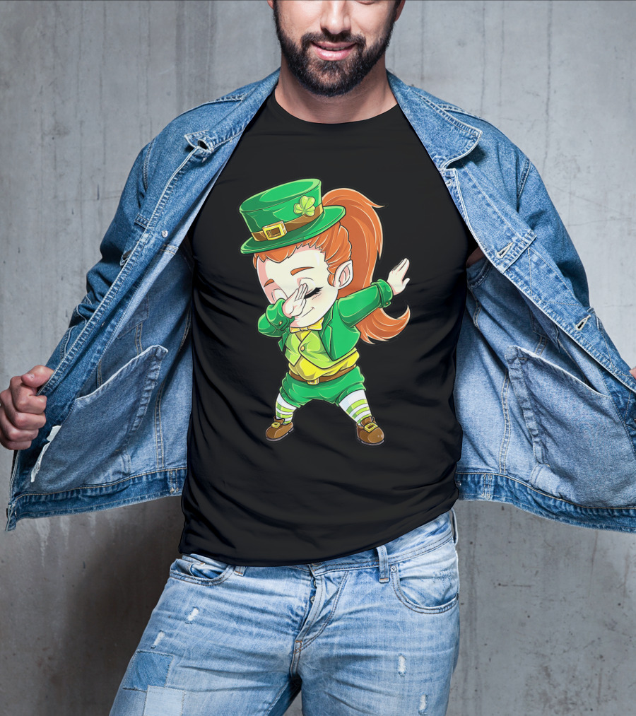 Dabbing Leprechaun St. Patrick's Day Animation T-Shirt