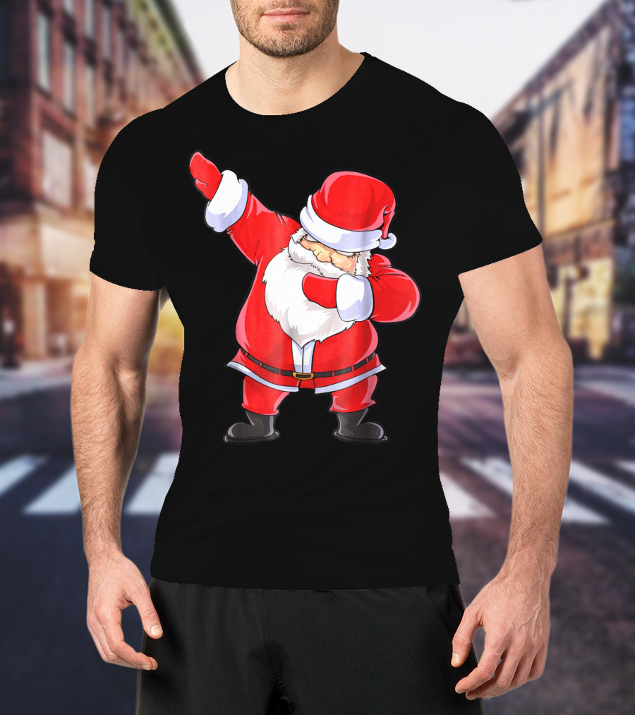 Santa Claus Dabbing Christmas Funny Dab T-Shirt