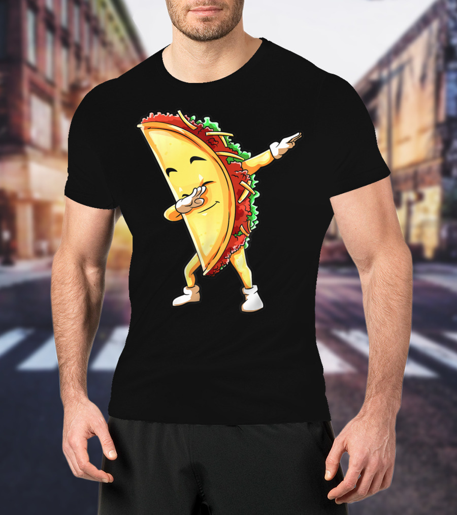 Dabbing Taco Funny Cinco De Mayo Mexican Food Lover Dab T-Shirt