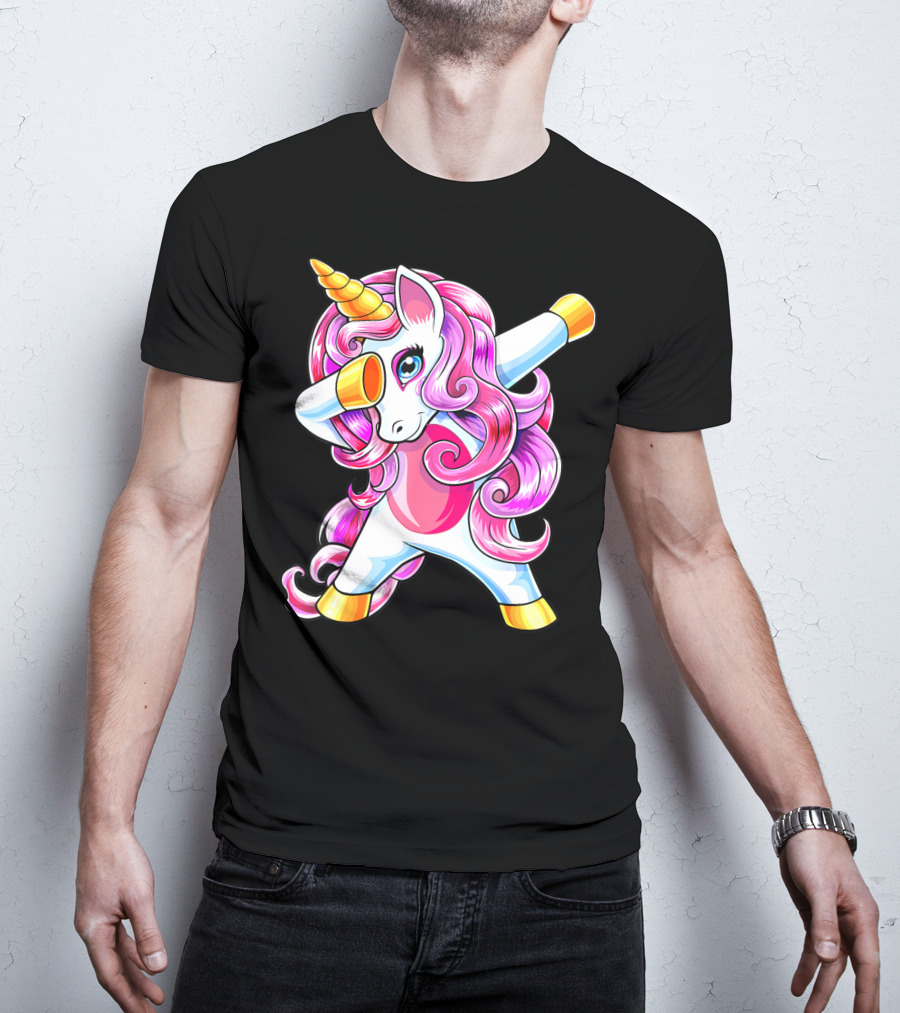 Dabbing Unicorn Birthday Girls Cute Unicorn T-Shirt