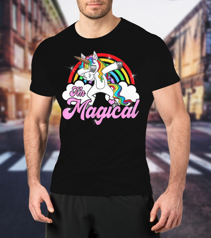 I'm Magical Dabbing Unicorn Rainbow T-Shirt