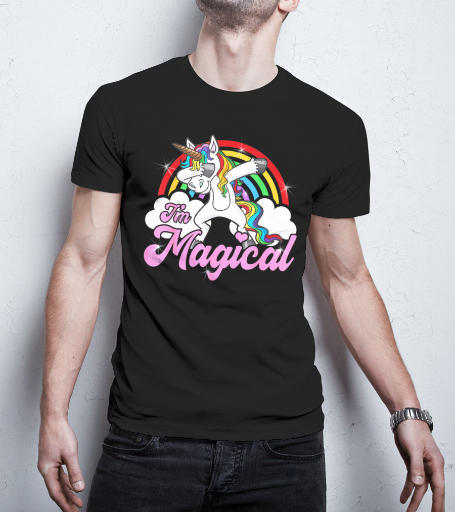 I'm Magical Dabbing Unicorn Rainbow T-Shirt