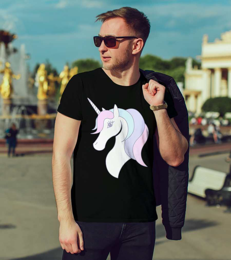 Fabulous Unicorn Pastel Colors For Women Girls T-Shirt