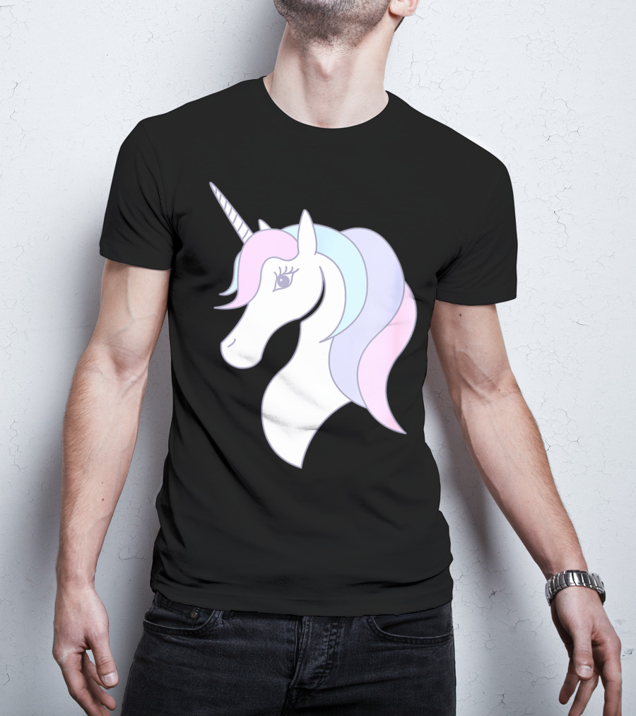 Fabulous Unicorn Pastel Colors For Women Girls T-Shirt