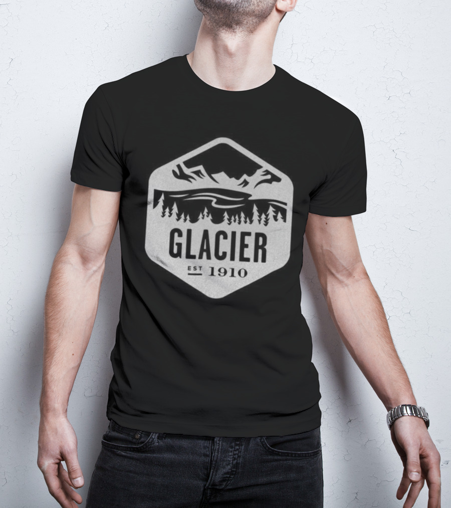 Glacier National Park Est 1910 Mountain Landscape T-Shirt