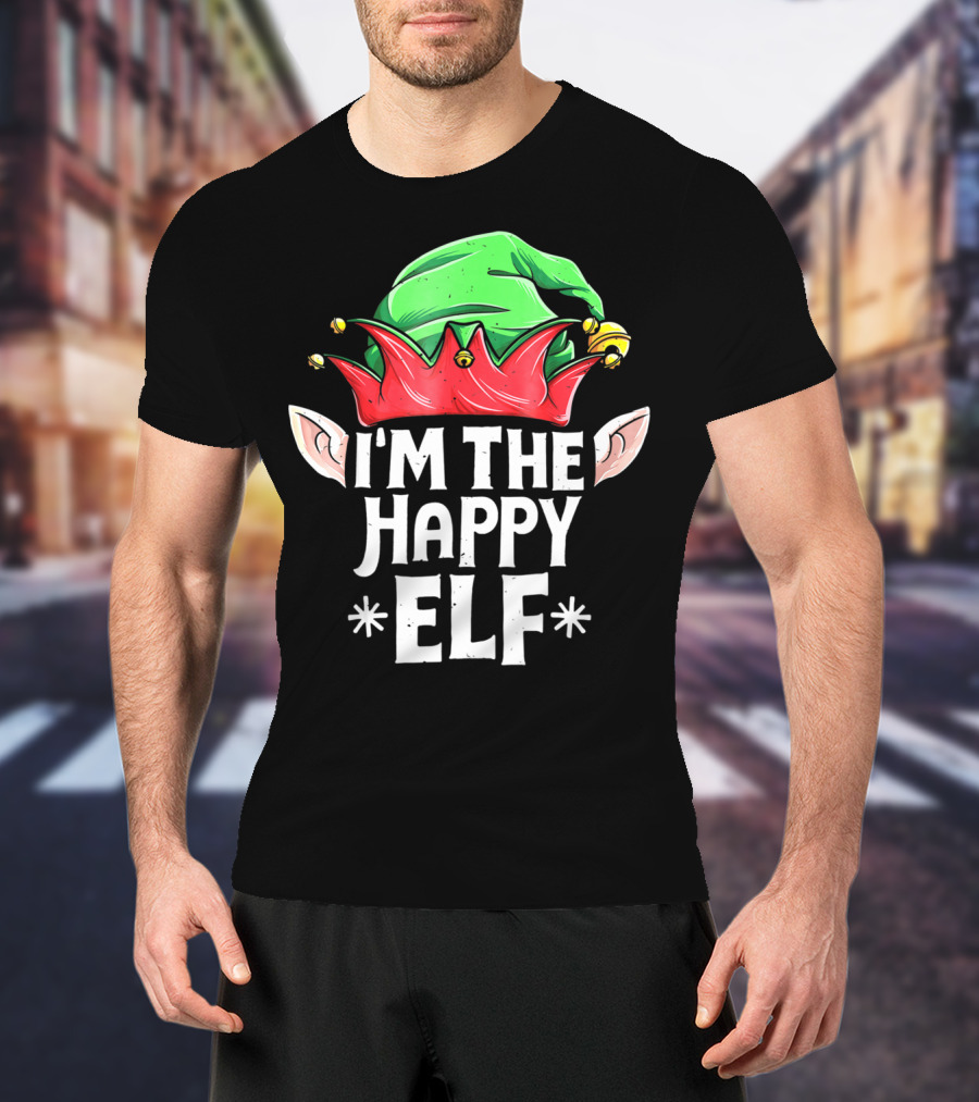 I'm The Happy Elf Christmas Themed Holiday T-Shirt