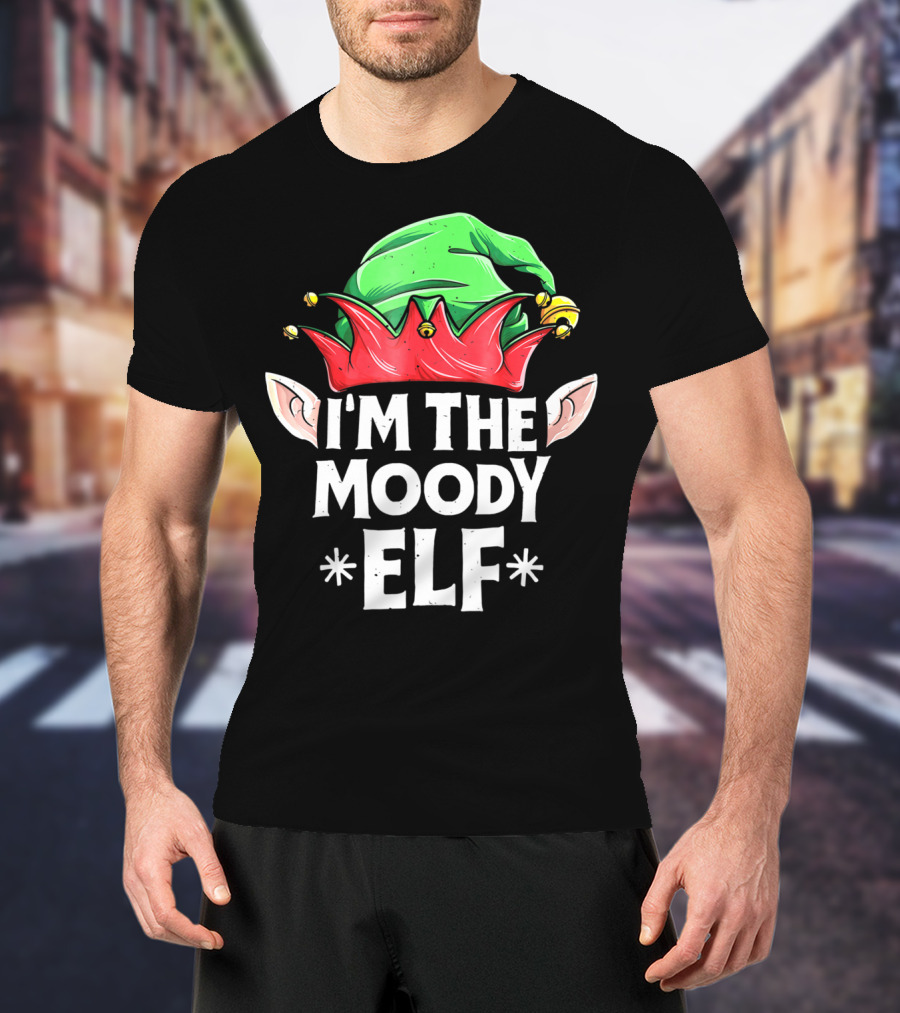 I’m The Moody Elf With A Green And Red Hat T-Shirt