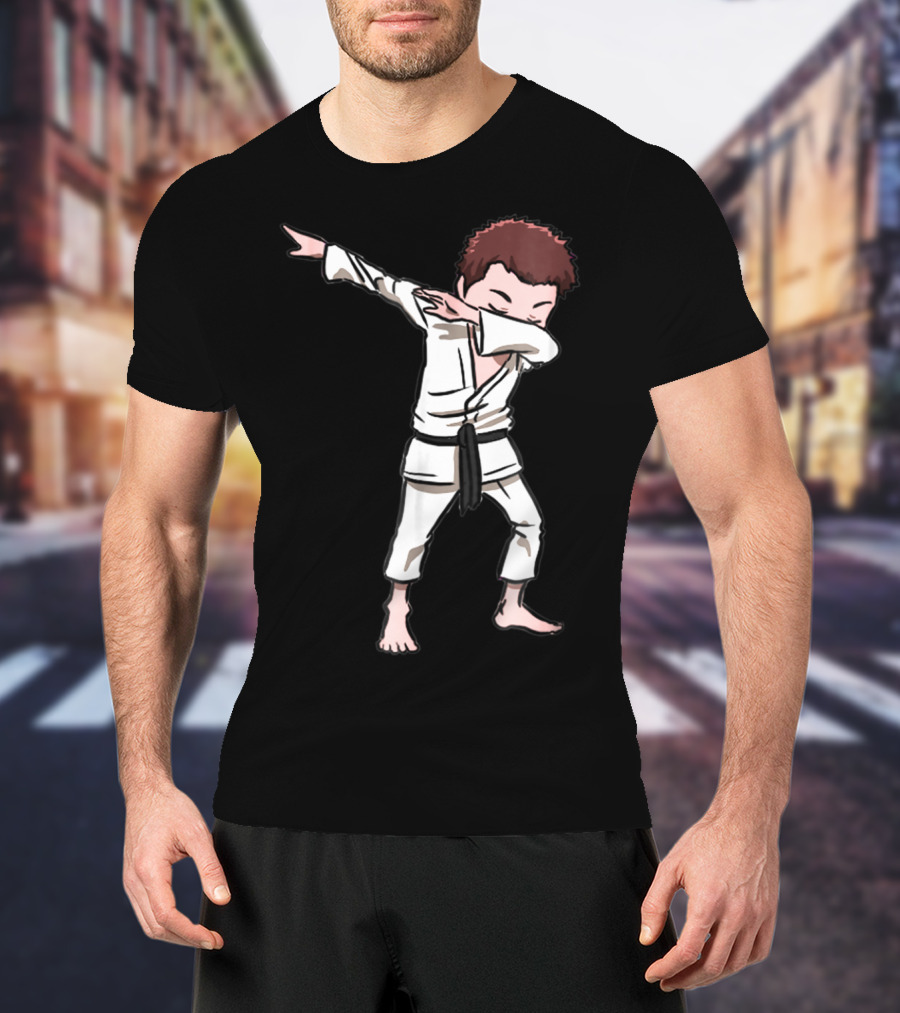 Karate Taekwondo Dabbing Boy Funny Dab Martial Arts Kid T-Shirt