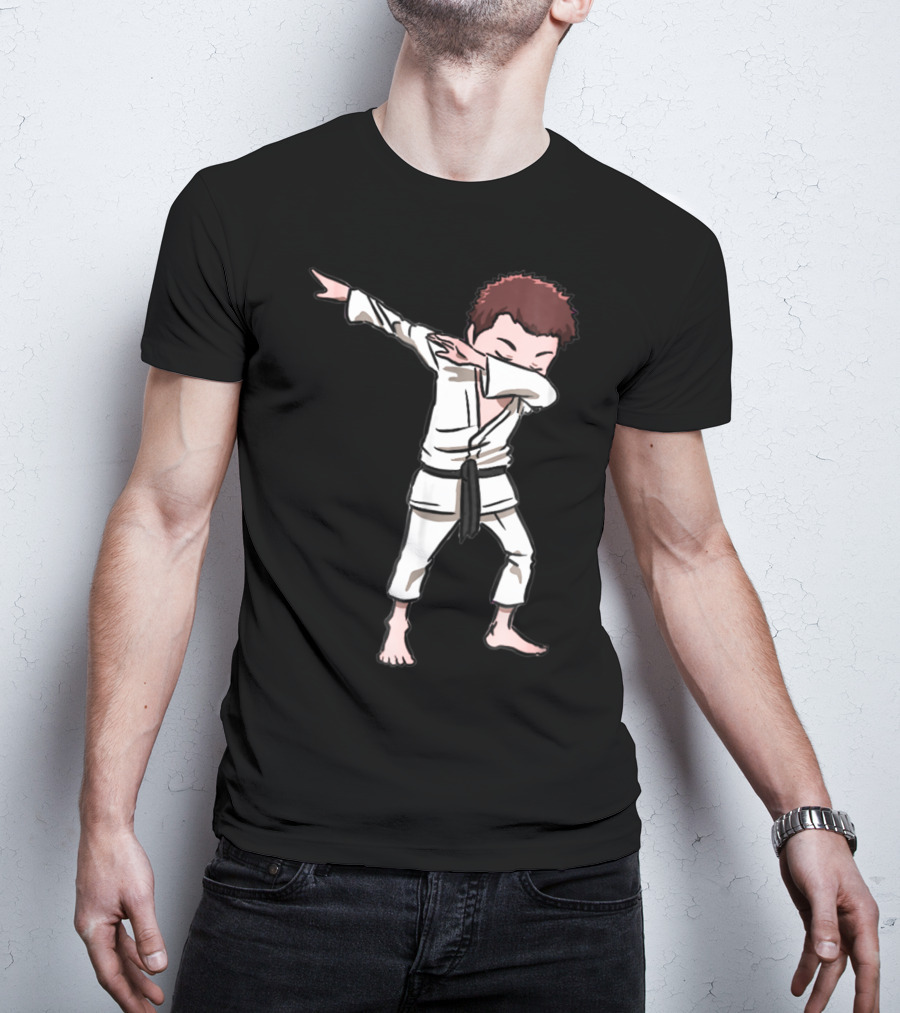 Karate Taekwondo Dabbing Boy Funny Dab Martial Arts Kid T-Shirt