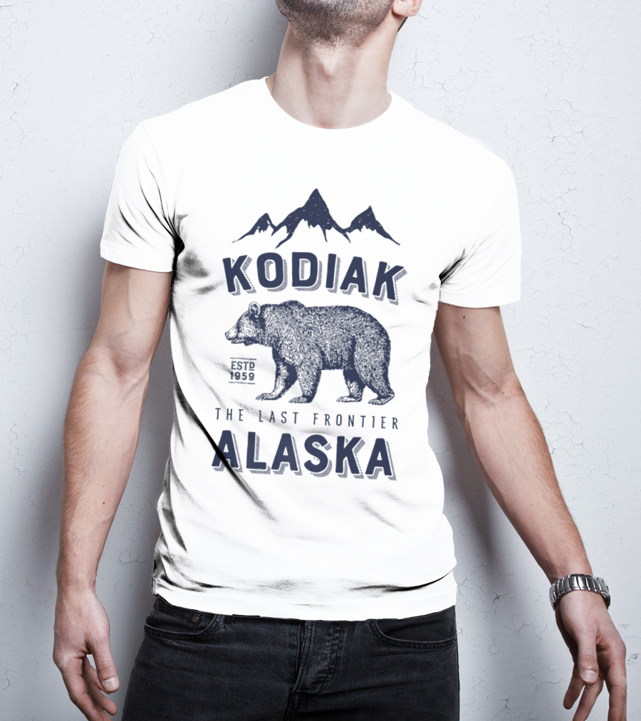 Kodiak Alaska The Last Frontier Bear Est. 1959 T-Shirt