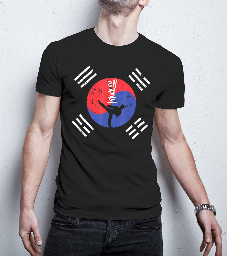 Korean Taekwondo Taegeukki Martial Arts Kids Adults T-Shirt