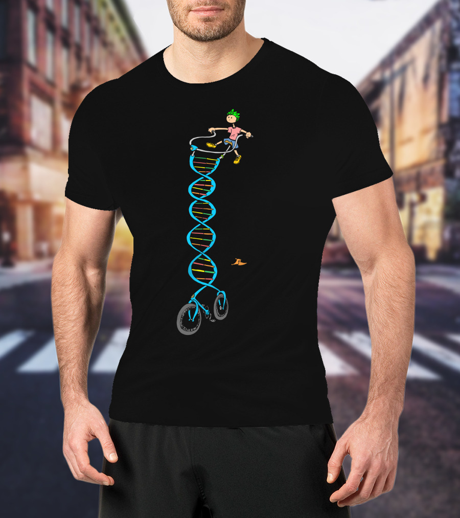 Born To Ride DNA Bicycle Adventure T-Shirt
