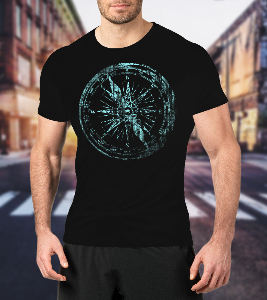 Compass Navigation Rose With Cardinal Direction Points T-Shirt