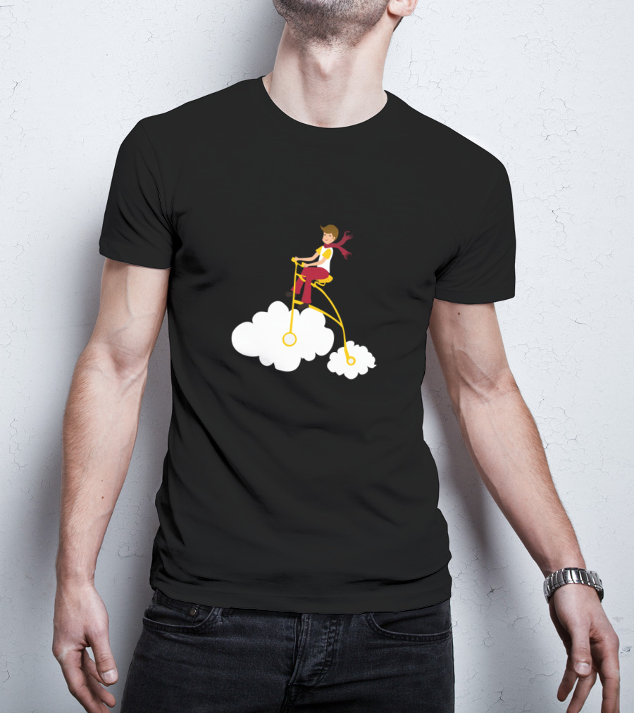 Cycling Dreams Riding High On Clouds T-Shirt