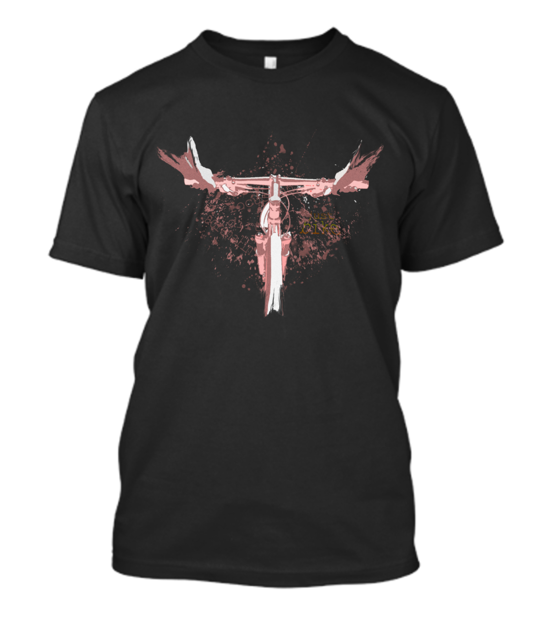 Dirt Ride Adventure Splatter Bike Handlebar View T-Shirt