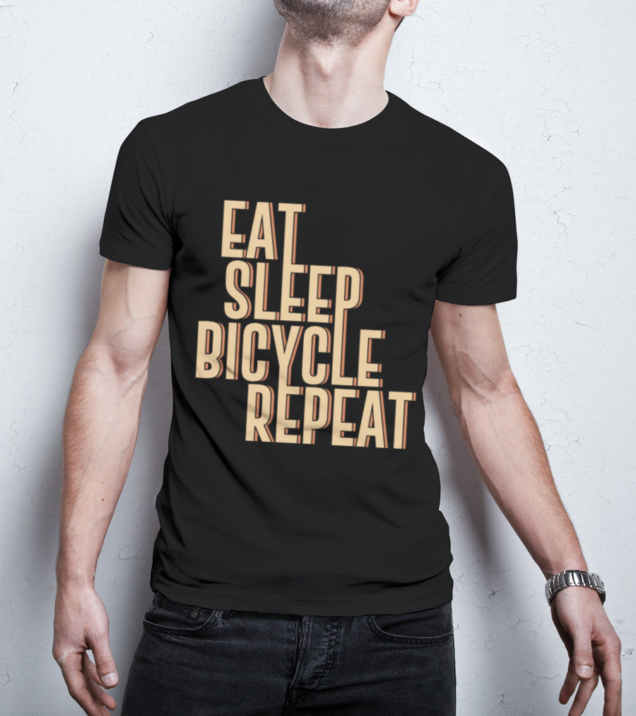 Eat Sleep Bicycle Repeat Bike Cycling Passion T-Shirt