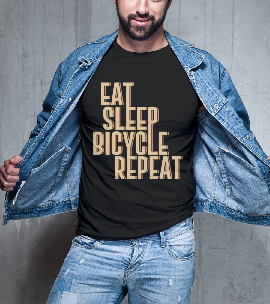 Eat Sleep Bicycle Repeat Bike Cycling Passion T-Shirt